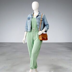 Capella Green Bay Elasticized Waist Jogger Jumpsuit